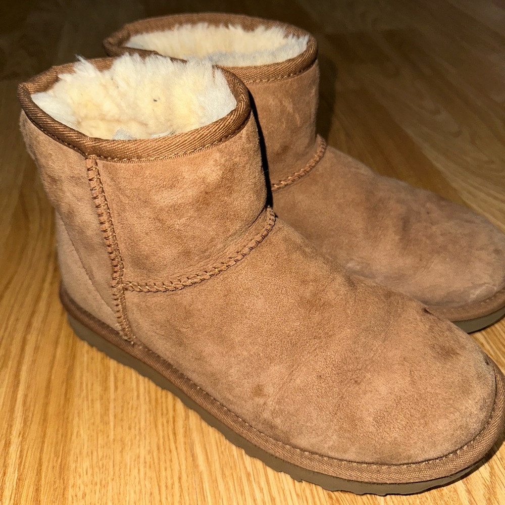 UGG Cozy Brown Shearling-Lined Boots